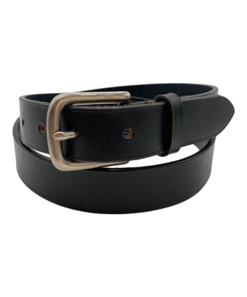 Whitehouse Cox（ホワイトハウスコックス）Whitehouse Cox (ホワイトハウスコックス) レザーベルト ブラックの古着・服飾アイテム