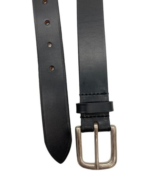 Whitehouse Cox（ホワイトハウスコックス）Whitehouse Cox (ホワイトハウスコックス) レザーベルト ブラックの古着・服飾アイテム