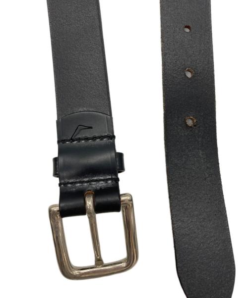 Whitehouse Cox（ホワイトハウスコックス）Whitehouse Cox (ホワイトハウスコックス) レザーベルト ブラックの古着・服飾アイテム