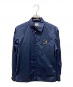BURBERRYバーバリー）の古着「TBロゴ刺繍シャツ」｜ネイビー
