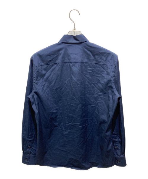 BURBERRY（バーバリー）BURBERRY (バーバリー) TBロゴ刺繍シャツ ネイビー サイズ:Mの古着・服飾アイテム