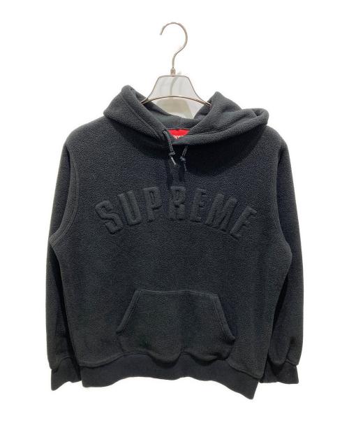 SUPREME（シュプリーム）SUPREME (シュプリーム) POLARTEC Hooded Sweatshirt　ポーラテックフーデッドスウェットシャツ ブラック サイズ:Sの古着・服飾アイテム