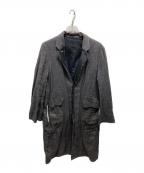 SUNSEAサンシー）の古着「REVERSIBLE SPECK LINEN COAT」｜ブラック