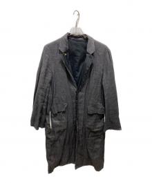 SUNSEA（サンシー）の古着「REVERSIBLE SPECK LINEN COAT」｜ブラック