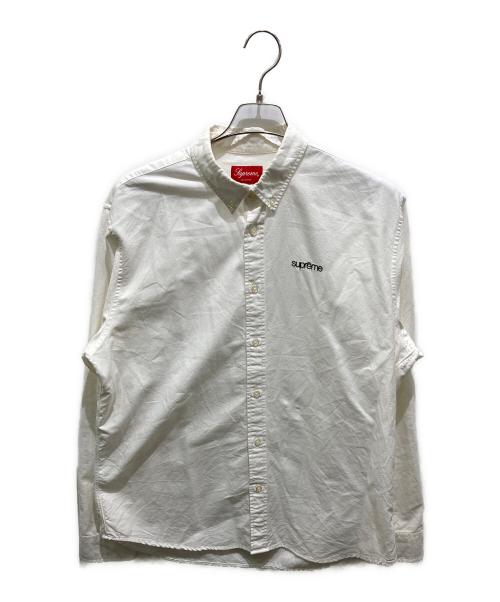 SUPREME（シュプリーム）SUPREME (シュプリーム) WASHED TWILL SHIRT ホワイト サイズ:Lの古着・服飾アイテム