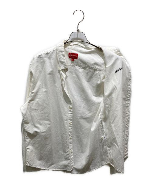SUPREME（シュプリーム）SUPREME (シュプリーム) WASHED TWILL SHIRT ホワイト サイズ:Lの古着・服飾アイテム