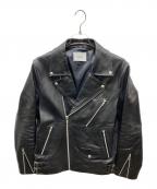 vivastudioビバスタジオ）の古着「レザーライダースジャケット」｜ブラック