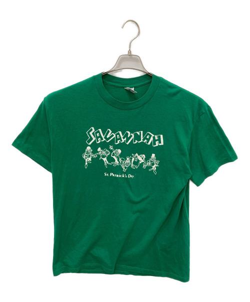 LOGO7（ロゴセブン）LOGO7 (ロゴセブン) プリントTシャツ グリーン サイズ:XLの古着・服飾アイテム