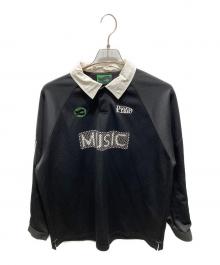 peate（ピート）の古着「長袖フットボールシャツ」｜ブラック