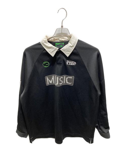 peate（ピート）peate (ピート) 長袖フットボールシャツ ブラック サイズ:Fの古着・服飾アイテム