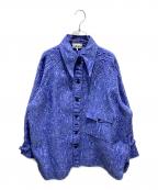 GANNIガニー）の古着「3D ジャガードシャツジャケット」｜パープル