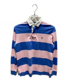 POLO RALPH LAUREN（ポロ・ラルフローレン）の古着「ラガーシャツ」｜ブルー×ピンク