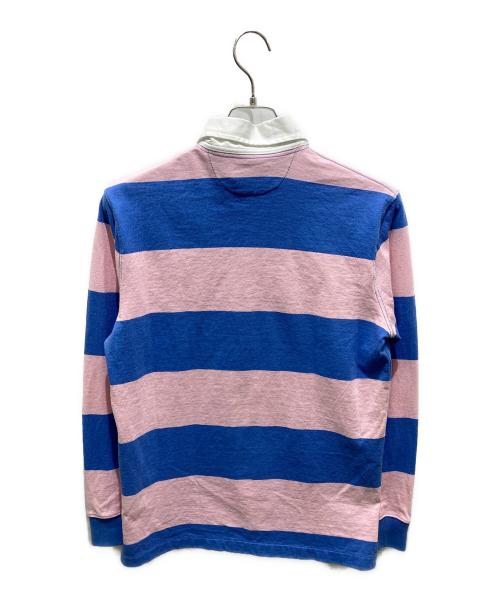 POLO RALPH LAUREN（ポロ・ラルフローレン）POLO RALPH LAUREN (ポロ・ラルフローレン) ラガーシャツ ブルー×ピンク サイズ:Sの古着・服飾アイテム