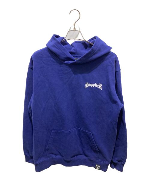 SUPPLIER（サプライヤー）SUPPLIER (サプライヤー) STUDS CROSS HOODIE ブルー サイズ:XLの古着・服飾アイテム