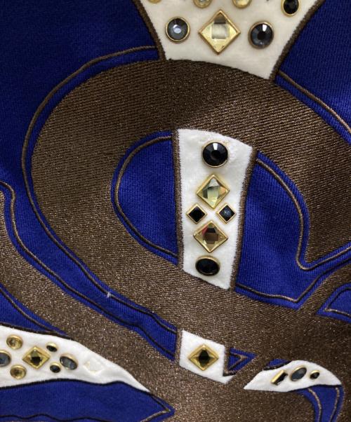 SUPPLIER（サプライヤー）SUPPLIER (サプライヤー) STUDS CROSS HOODIE ブルー サイズ:XLの古着・服飾アイテム