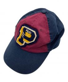 POLO RALPH LAUREN（ポロ・ラルフローレン）の古着「切替Pロゴキャップ」｜ネイビー