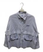 KEBOZケボズ）の古着「COOLMAX SEERSUCKER BALL SHIRT」｜ブルー