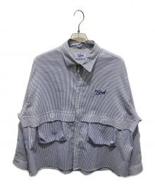 KEBOZ（ケボズ）の古着「COOLMAX SEERSUCKER BALL SHIRT」｜ブルー