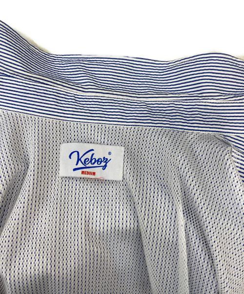 KEBOZ（ケボズ）KEBOZ (ケボズ) COOLMAX SEERSUCKER BALL SHIRT ブルー サイズ:Ｍの古着・服飾アイテム