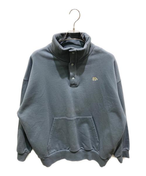 KEBOZ（ケボズ）KEBOZ (ケボズ) SMALL EFG SNAP BUTTON SWEAT PULLOVER ブルー サイズ:Ｌの古着・服飾アイテム