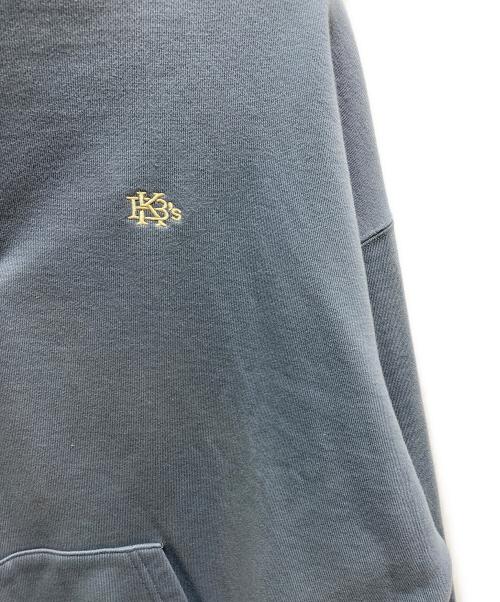 KEBOZ（ケボズ）KEBOZ (ケボズ) SMALL EFG SNAP BUTTON SWEAT PULLOVER ブルー サイズ:Ｌの古着・服飾アイテム