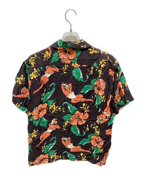 Sun Surf（サンサーフ）Sun Surf (サンサーフ) HIBISCUS LADY/アロハシャツ ブラウン サイズ:Ｌの古着・服飾アイテム