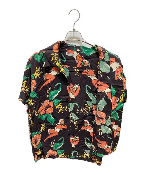 Sun Surf（サンサーフ）Sun Surf (サンサーフ) HIBISCUS LADY/アロハシャツ ブラウン サイズ:Ｌの古着・服飾アイテム