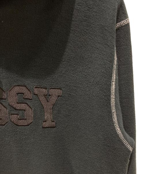 stussy（ステューシー）stussy (ステューシー) プルオーバーパーカー ブラック サイズ:Ｌの古着・服飾アイテム
