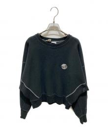 holiday×Champion REVERSE WEAVE×JOURNAL STANDARD（ホリデー×チャンピオン リバース ウィーブ×ジャーナルスタンダード）の古着「ショート丈スウェット」｜ブラック
