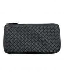 BOTTEGA VENETA（ボッテガベネタ）の古着「レザーポーチ」｜ブラック