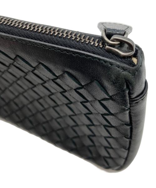 BOTTEGA VENETA（ボッテガベネタ）BOTTEGA VENETA (ボッテガベネタ) レザーポーチ ブラックの古着・服飾アイテム