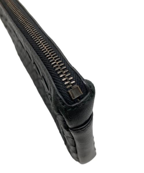 BOTTEGA VENETA（ボッテガベネタ）BOTTEGA VENETA (ボッテガベネタ) レザーポーチ ブラックの古着・服飾アイテム