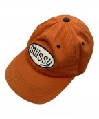 stussyステューシー）の古着「キャップ」｜オレンジ