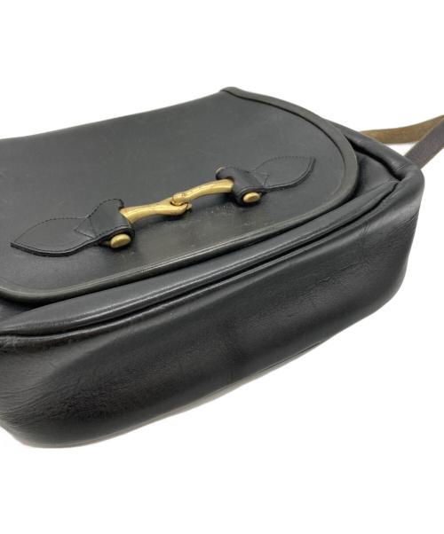 FUNNY（ファニー）FUNNY (ファニー) レザーショルダーバッグ ブラックの古着・服飾アイテム