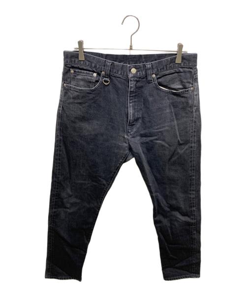 uniform experiment（ユニフォームエクスペリメント）uniform experiment (ユニフォームエクスペリメント) TAPERED ONE WASHED DENIM PANTS ブラック サイズ:2の古着・服飾アイテム