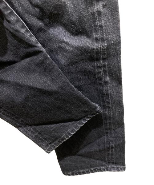 uniform experiment（ユニフォームエクスペリメント）uniform experiment (ユニフォームエクスペリメント) TAPERED ONE WASHED DENIM PANTS ブラック サイズ:2の古着・服飾アイテム
