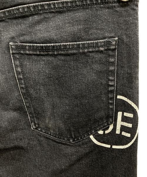 uniform experiment（ユニフォームエクスペリメント）uniform experiment (ユニフォームエクスペリメント) TAPERED ONE WASHED DENIM PANTS ブラック サイズ:2の古着・服飾アイテム