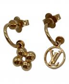 LOUIS VUITTONルイ ヴィトン）の古着「ブックル ドレイユ ブルーミング ピアス　M64859」｜ゴールド