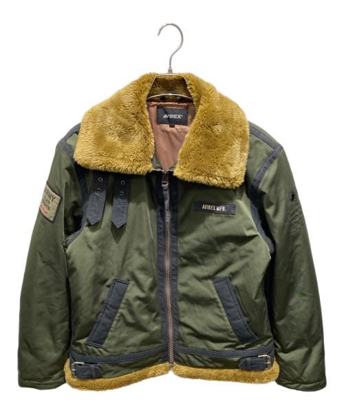 AVIREX（アヴィレックス）AVIREX (アヴィレックス) PADDING B-3 WEST POINT JACKET カーキ サイズ:Lの古着・服飾アイテム