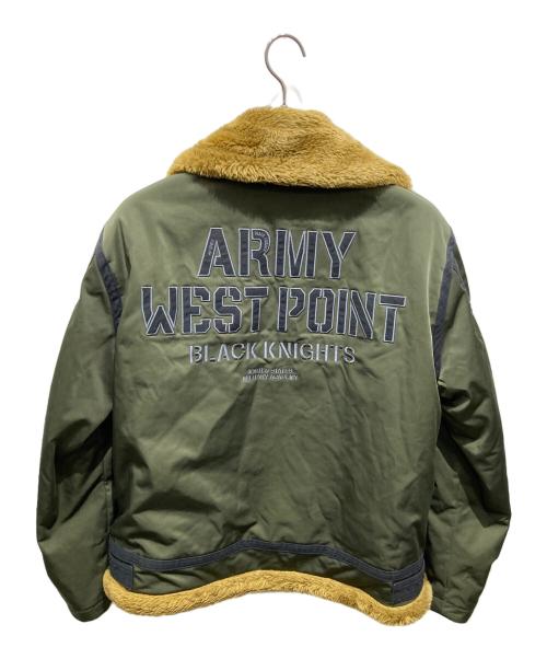 AVIREX（アヴィレックス）AVIREX (アヴィレックス) PADDING B-3 WEST POINT JACKET カーキ サイズ:Lの古着・服飾アイテム