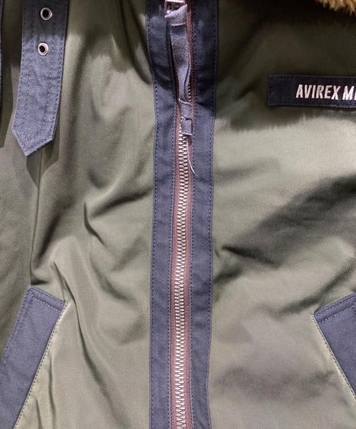 AVIREX（アヴィレックス）AVIREX (アヴィレックス) PADDING B-3 WEST POINT JACKET カーキ サイズ:Lの古着・服飾アイテム