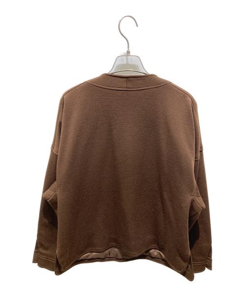 CHANEL（シャネル）CHANEL (シャネル) ノーカラージャケット ブラウン サイズ:38の古着・服飾アイテム