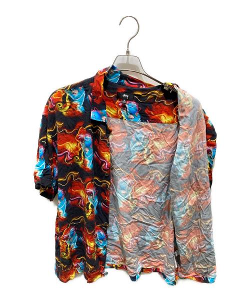 stussy（ステューシー）stussy (ステューシー) NEON VENUS SHIRT レッド サイズ:XLの古着・服飾アイテム