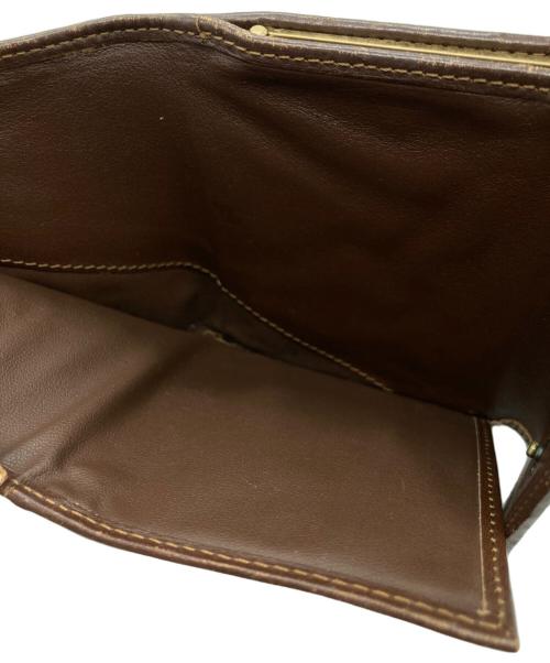 CELINE（セリーヌ）CELINE (セリーヌ) がま口折り財布 ブルーの古着・服飾アイテム