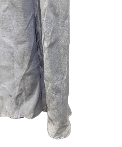 Snidel（スナイデル）Snidel (スナイデル) リボンショルダーウエストリブワンピース ブルーの古着・服飾アイテム