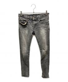 Hysteric Glamour（ヒステリックグラマー）の古着「スッタズスキニーデニムパンツ」｜グレー