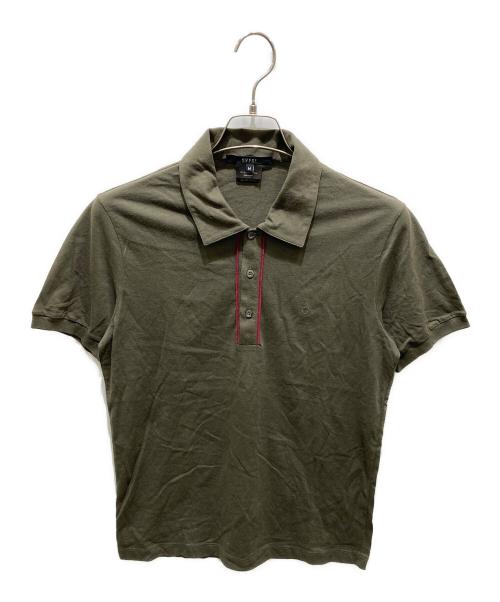 GUCCI（グッチ）GUCCI (グッチ) ポロシャツ カーキ サイズ:Ｍの古着・服飾アイテム