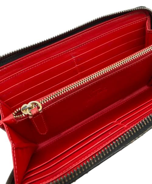 Christian Louboutin（クリスチャン・ルブタン）Christian Louboutin (クリスチャン・ルブタン) パネトーン スパイク スタッズ ウォレット ブルーの古着・服飾アイテム