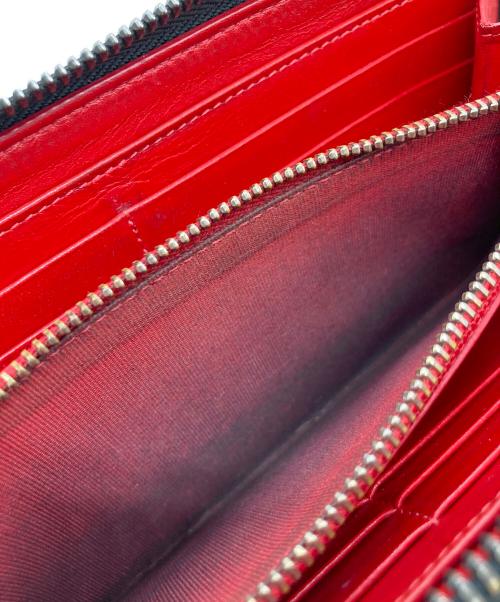 Christian Louboutin（クリスチャン・ルブタン）Christian Louboutin (クリスチャン・ルブタン) パネトーン スパイク スタッズ ウォレット ブルーの古着・服飾アイテム