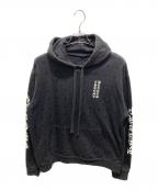 CHROME HEARTSクロムハーツ）の古着「総柄プリントパーカー」｜ブラック